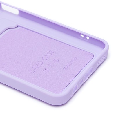 Чехол-накладка для Realme C65 (светло-фиолетовый) - SC337 с картхолдером