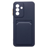 Чехол-накладка для Samsung Galaxy A26 5G (темно-синий) - SC337 с картхолдером