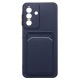 Чехол-накладка для Samsung Galaxy A26 5G (темно-синий) - SC337 с картхолдером