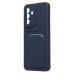 Чехол-накладка для Samsung Galaxy A26 5G (темно-синий) - SC337 с картхолдером