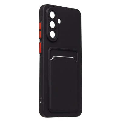 Чехол-накладка для Samsung Galaxy A36 5G (черный) - SC337 с картхолдером Чехол-накладка для Samsung Galaxy A36 5G (черный) - SC337 с картхолдером