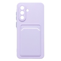 Чехол-накладка для Samsung Galaxy A36 5G (светло-фиолетовый) - SC337 с картхолдером