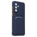 Чехол-накладка для Samsung Galaxy A56 5G (темно-синий) - SC337 с картхолдером