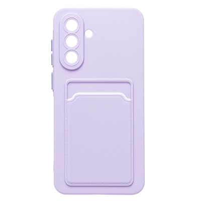 Чехол-накладка для Samsung Galaxy A56 5G (светло-фиолетовый) - SC337 с картхолдером