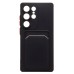 Чехол-накладка для Samsung Galaxy S25 Ultra (черный) - SC337 с картхолдером