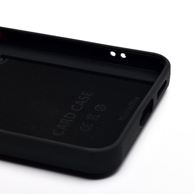 Чехол-накладка для Samsung Galaxy S25 (черный) - SC337 с картхолдером