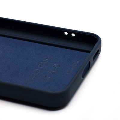 Чехол-накладка для Samsung Galaxy S25 (темно-синий) - SC337 с картхолдером