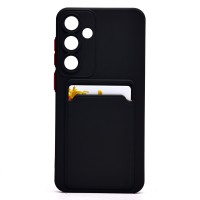 Чехол-накладка для Samsung Galaxy S25+ (черный) - SC337 с картхолдером Чехол-накладка для Samsung Galaxy S25+ (черный) - SC337 с картхолдером