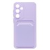 Чехол-накладка для Samsung Galaxy S25+ (светло-фиолетовый) - SC337 с картхолдером