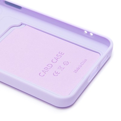 Чехол-накладка для Samsung Galaxy S25+ (светло-фиолетовый) - SC337 с картхолдером