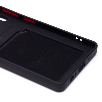 Чехол-накладка для Tecno Camon 30 4G (черный) - SC337 с картхолдером