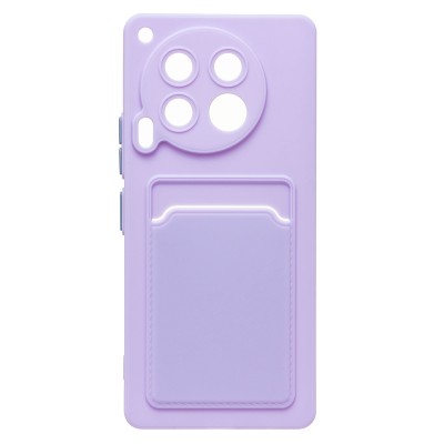 Чехол-накладка для Tecno Camon 30 4G (светло-фиолетовый) - SC337 с картхолдером
