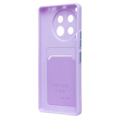 Чехол-накладка для Tecno Camon 30 4G (светло-фиолетовый) - SC337 с картхолдером