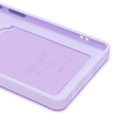 Чехол-накладка для Tecno Camon 30 4G (светло-фиолетовый) - SC337 с картхолдером