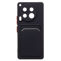 Чехол-накладка для Tecno Camon 30 5G (черный) - SC337 с картхолдером Чехол-накладка для Tecno Camon 30 5G (черный) - SC337 с картхолдером