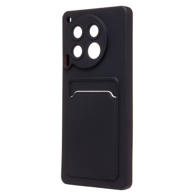 Чехол-накладка для Tecno Camon 30 5G (черный) - SC337 с картхолдером Чехол-накладка для Tecno Camon 30 5G (черный) - SC337 с картхолдером