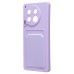 Чехол-накладка для Tecno Camon 30 5G (светло-фиолетовый) - SC337 с картхолдером