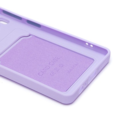 Чехол-накладка для Tecno Camon 30 5G (светло-фиолетовый) - SC337 с картхолдером