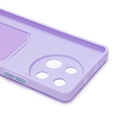 Чехол-накладка для Tecno Camon 30 5G (светло-фиолетовый) - SC337 с картхолдером