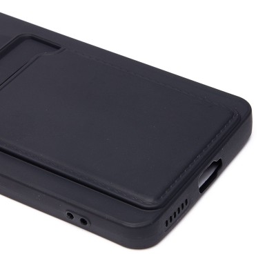 Чехол-накладка для Tecno Camon 30 Premier 5G (черный) - SC337 с картхолдером Чехол-накладка для Tecno Camon 30 Premier 5G (черный) - SC337 с картхолдером