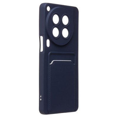 Чехол-накладка для Tecno Camon 30 Premier 5G (темно-синий) - SC337 с картхолдером Чехол-накладка для Tecno Camon 30 Premier 5G (темно-синий) - SC337 с картхолдером