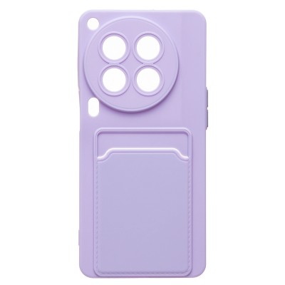 Чехол-накладка для Tecno Camon 30 Premier 5G (светло-фиолетовый) - SC337 с картхолдером Чехол-накладка для Tecno Camon 30 Premier 5G (светло-фиолетовый) - SC337 с картхолдером