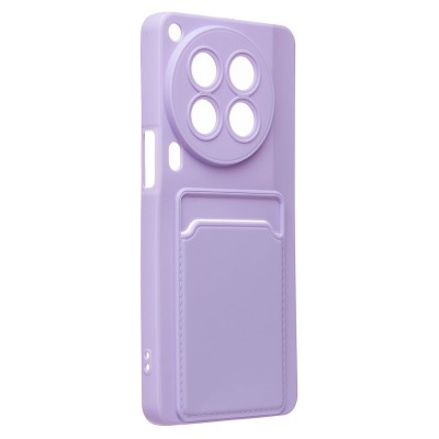 Чехол-накладка для Tecno Camon 30 Premier 5G (светло-фиолетовый) - SC337 с картхолдером Чехол-накладка для Tecno Camon 30 Premier 5G (светло-фиолетовый) - SC337 с картхолдером