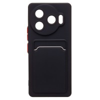 Чехол-накладка для Tecno Camon 30 Pro 5G (черный) - SC337 с картхолдером