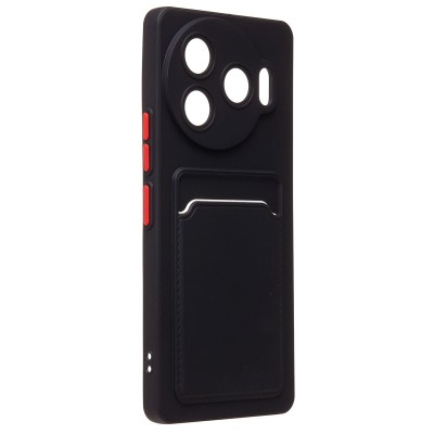 Чехол-накладка для Tecno Camon 30 Pro 5G (черный) - SC337 с картхолдером