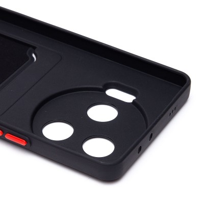 Чехол-накладка для Tecno Camon 30 Pro 5G (черный) - SC337 с картхолдером