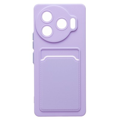 Чехол-накладка для Tecno Camon 30 Pro 5G (светло-фиолетовый) - SC337 с картхолдером Чехол-накладка для Tecno Camon 30 Pro 5G (светло-фиолетовый) - SC337 с картхолдером