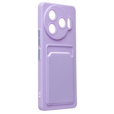 Чехол-накладка для Tecno Camon 30 Pro 5G (светло-фиолетовый) - SC337 с картхолдером Чехол-накладка для Tecno Camon 30 Pro 5G (светло-фиолетовый) - SC337 с картхолдером