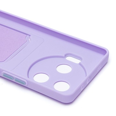 Чехол-накладка для Tecno Camon 30 Pro 5G (светло-фиолетовый) - SC337 с картхолдером Чехол-накладка для Tecno Camon 30 Pro 5G (светло-фиолетовый) - SC337 с картхолдером