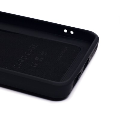 Чехол-накладка для Tecno Pop 8 (черный) - SC337 с картхолдером