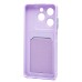 Чехол-накладка для Tecno Pop 8 (светло-фиолетовый) - SC337 с картхолдером
