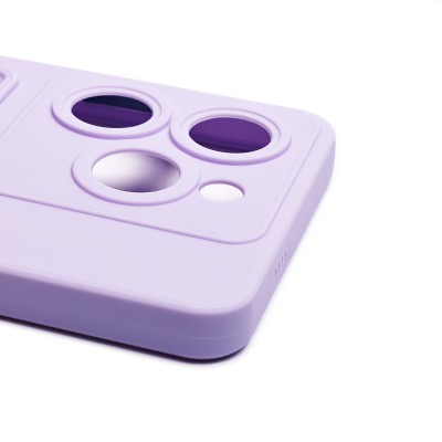 Чехол-накладка для Tecno Pop 8 (светло-фиолетовый) - SC337 с картхолдером