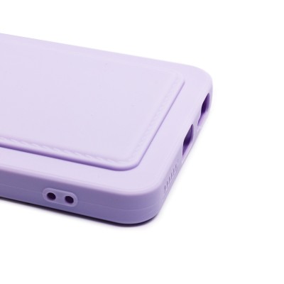 Чехол-накладка для Tecno Pop 8 (светло-фиолетовый) - SC337 с картхолдером