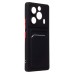 Чехол-накладка для Tecno Pova 6 4G (черный) - SC337 с картхолдером Чехол-накладка для Tecno Pova 6 4G (черный) - SC337 с картхолдером