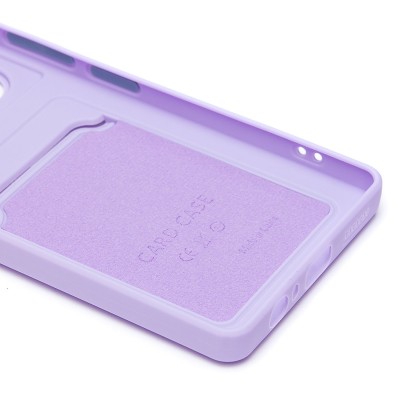 Чехол-накладка для Tecno Pova 6 4G (светло-фиолетовый) - SC337 с картхолдером Чехол-накладка для Tecno Pova 6 4G (светло-фиолетовый) - SC337 с картхолдером