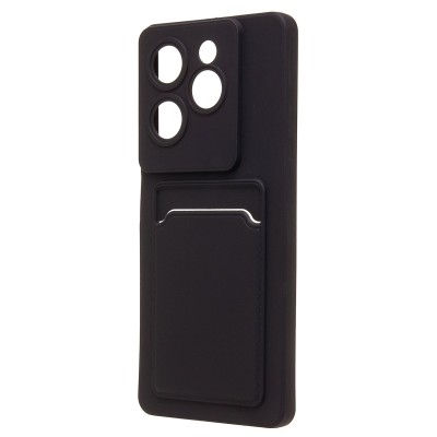 Чехол-накладка для Tecno Spark 20 Pro 5G (черный) - SC337 с картхолдером