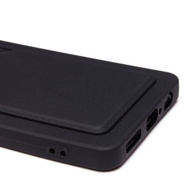 Чехол-накладка для Tecno Spark 20 Pro 5G (черный) - SC337 с картхолдером