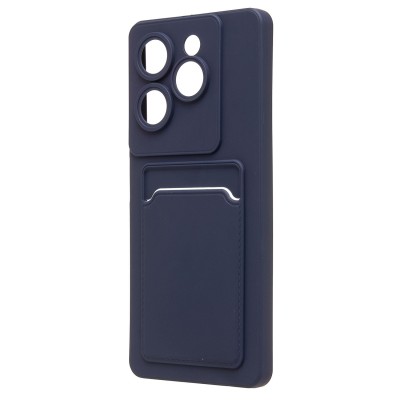 Чехол-накладка для Tecno Spark 20 Pro 5G (темно-синий) - SC337 с картхолдером Чехол-накладка для Tecno Spark 20 Pro 5G (темно-синий) - SC337 с картхолдером