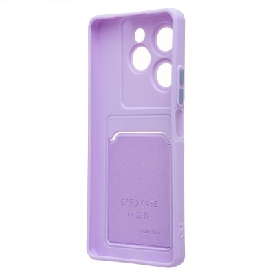 Чехол-накладка для Tecno Spark 20 Pro 5G (светло-фиолетовый) - SC337 с картхолдером Чехол-накладка для Tecno Spark 20 Pro 5G (светло-фиолетовый) - SC337 с картхолдером