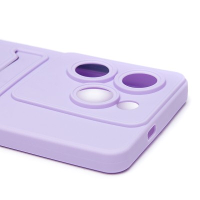 Чехол-накладка для Tecno Spark 20 Pro 5G (светло-фиолетовый) - SC337 с картхолдером Чехол-накладка для Tecno Spark 20 Pro 5G (светло-фиолетовый) - SC337 с картхолдером