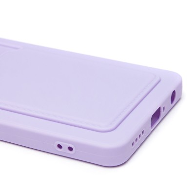 Чехол-накладка для Tecno Spark 20 Pro 5G (светло-фиолетовый) - SC337 с картхолдером Чехол-накладка для Tecno Spark 20 Pro 5G (светло-фиолетовый) - SC337 с картхолдером