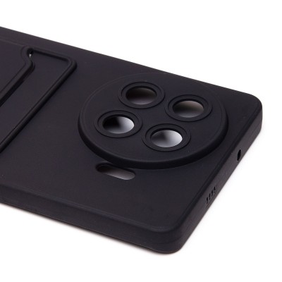 Чехол-накладка для Tecno Spark 20 Pro+ (черный) - SC337 с картхолдером