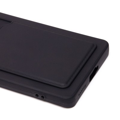 Чехол-накладка для Tecno Spark 20 Pro+ (черный) - SC337 с картхолдером