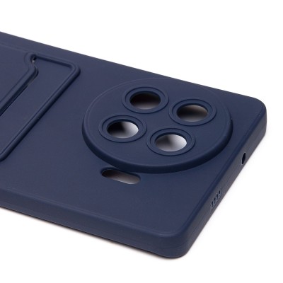 Чехол-накладка для Tecno Spark 20 Pro+ (темно-синий) - SC337 с картхолдером