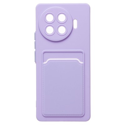 Чехол-накладка для Tecno Spark 20 Pro+ (светло-фиолетовый) - SC337 с картхолдером Чехол-накладка для Tecno Spark 20 Pro+ (светло-фиолетовый) - SC337 с картхолдером