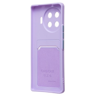 Чехол-накладка для Tecno Spark 20 Pro+ (светло-фиолетовый) - SC337 с картхолдером